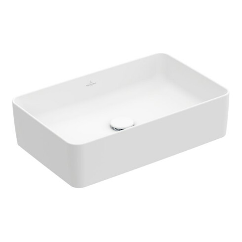 V&B Aufsatzwaschtisch Collaro 56x36cm, o Überlauf, stone white C-plus