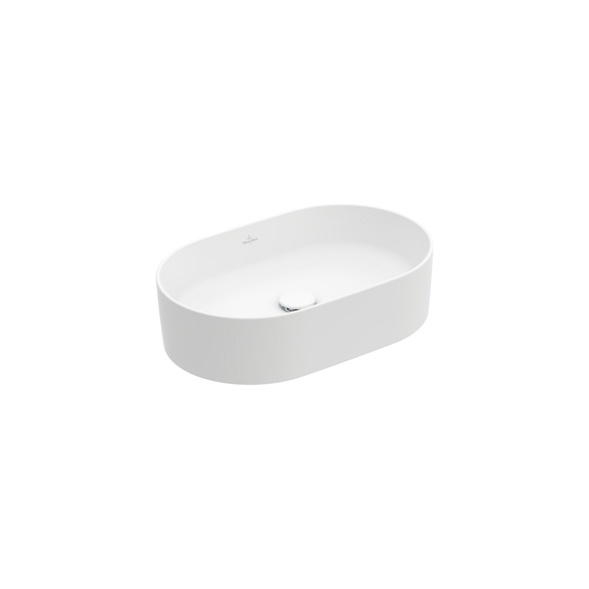 V&B Aufsatzwaschtisch Collaro 56x36cm, o Überlauf, stone white C-plus ; Villeroy & Boch