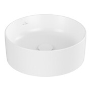 V&B Aufsatzwaschtisch Collaro d 40cm, o Überlauf, stone white C-plus