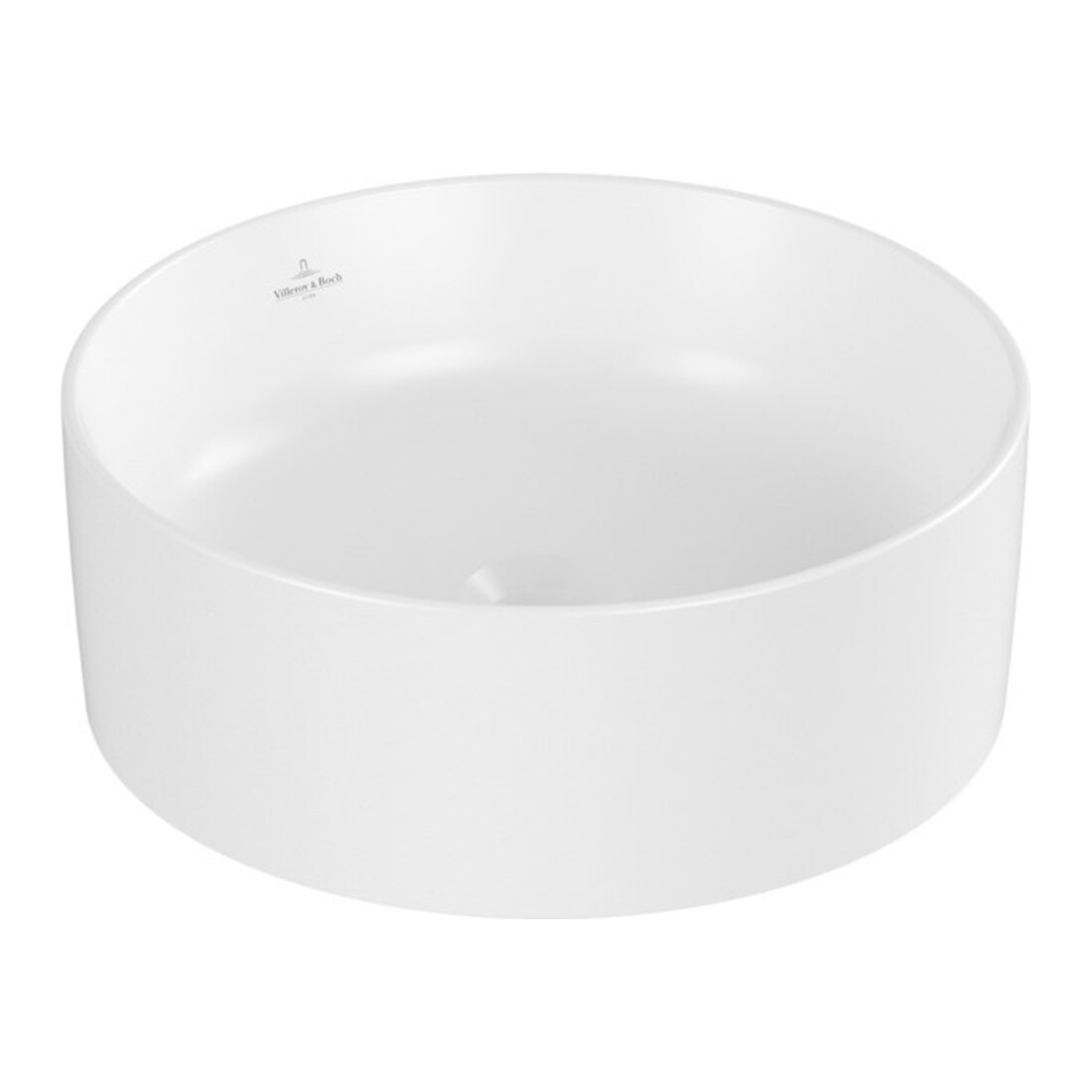 V&B Aufsatzwaschtisch Collaro d 40cm, o Überlauf, stone white C-plus