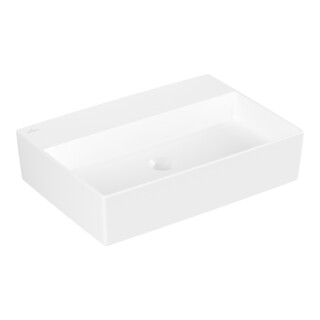 V&B Aufsatzwaschtisch Memento 2.0 63, stone white C-plus, 60x42cm