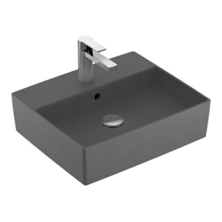 V&B Aufsatzwaschtisch Memento 2.0 Hahnl., m ÜL, graphite C-plus, 50x42cm
