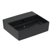 V&B Aufsatzwaschtisch Memento 2.0 mit Überlauf, pure black C-plus, 50x42cm