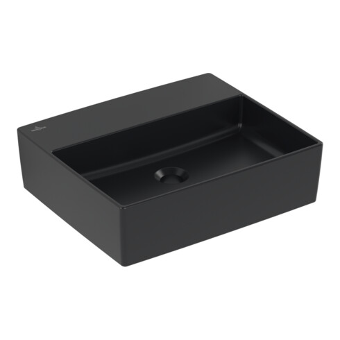 V&B Aufsatzwaschtisch Memento 2.0 o. Überlauf, pure black C-plus, 50x42cm