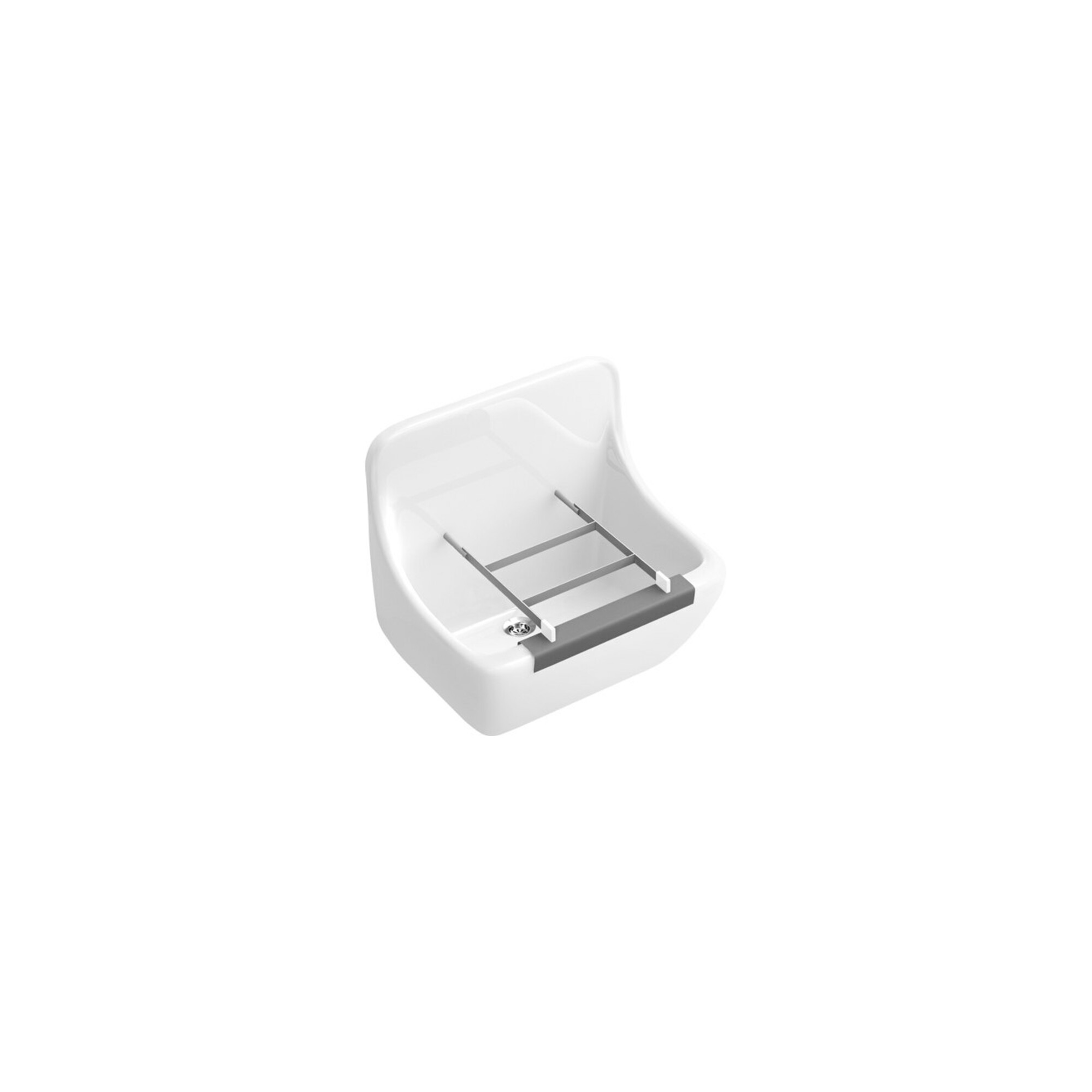V&B Ausgussbecken O.NOVO 46x40x35cm, mit Randschoner, weiß C-plus ; Villeroy & Boch