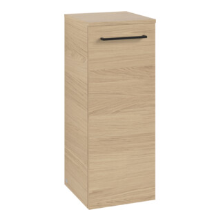 V&B Avento Armoire latérale 35x89x40,5 cm, 1 porte, droite, verre bleu, Nord Oa