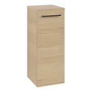 V&B Avento Armoire latérale 35x89x40,5 cm, 1 porte, droite, verre bleu, Nord Oa