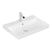 V&B AVENTO lavabo 65x47, 1 trou robinet, avec trop-plein, blanc pierre C-plus