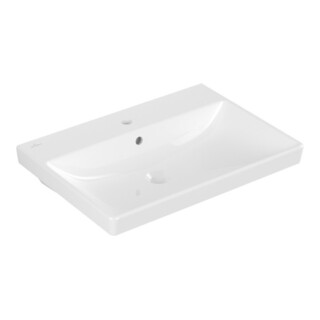 V&B AVENTO lavabo 65x47 cm, 1 trou de robinet, avec trop-plein, blanc