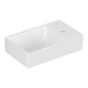 V&B AVENTO Lavabo à main 36x22 cm, 1 trou robinet, sans trop-plein, gauche, blanc C-plus-3