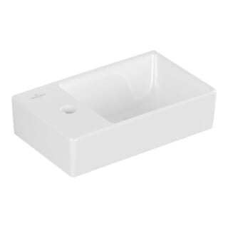 V&B AVENTO lavabo à main 36x22 cm, 1 trou, sans trop-plein, droite, blanc