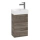 V&B Avento Meuble sous lavabo 34x51,4x23,4 cm, 1 tiroir, gauche, verre brillant, blanc Oa-3