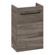 V&B Avento Meuble sous lavabo 34x51,4x23,4cm, 1 tiroir, droite, gris voilé, mat