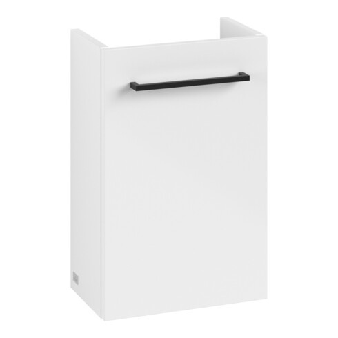 V&B Avento Meuble sous lavabo 34x51,4x23,4cm, 1 tiroir, gauche, blanc brillant