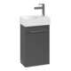 V&B Avento Meuble sous lavabo 34x51,4x23,4cm, 1 tiroir, gauche, verre graphique-1