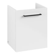 V&B Avento Meuble sous-lavabo 43x51,4x38,4 cm, 1 tiroir, droite, blanc brillant