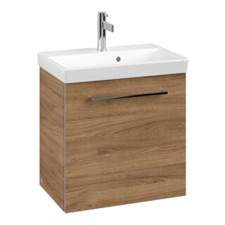 V&B Avento Meuble sous lavabo 53x51x38 cm, 1 porte, droite, Gr. vc gl., Kan Oa