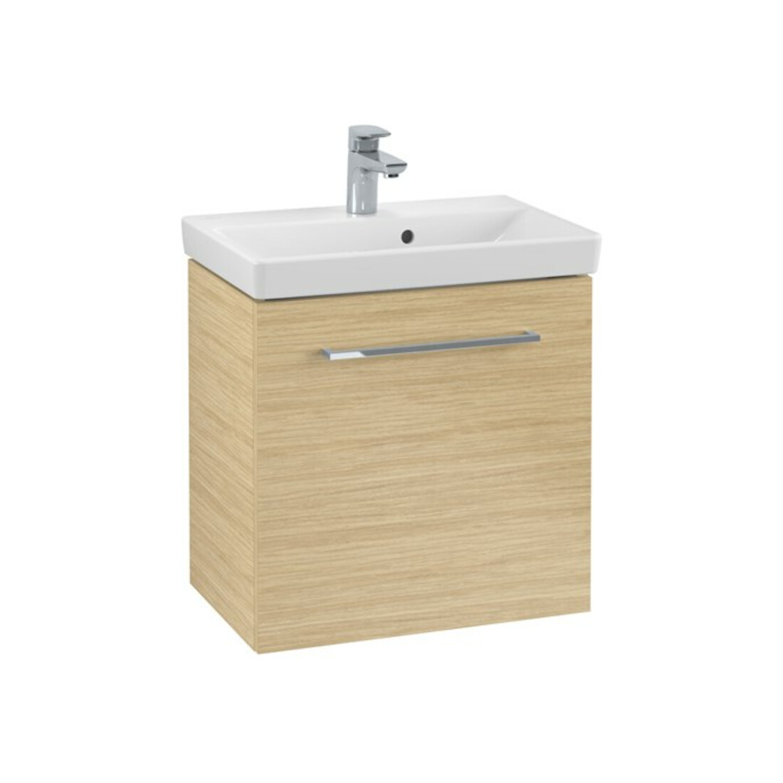 V&B Avento Meuble sous lavabo 53x51x38 cm, 1 porte, gauche, Gr. vc gl., Nord Oa