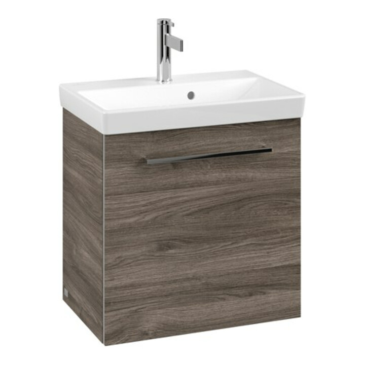 V&B Avento Meuble sous lavabo 53x51x38 cm, 1 porte, gauche, Gr. vc gl., st. Oa