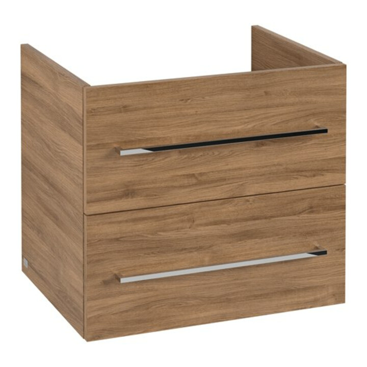 V&B Avento Meuble sous lavabo 58x51,4x48 cm, 2 tiroirs, wd, G vc gl., Kan Oa