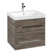 V&B Avento Meuble sous lavabo 58x51,4x48 cm, 2 tiroirs, wd, G vc gl., st. Oa