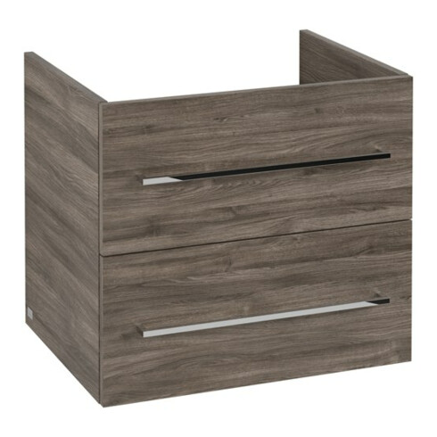 V&B Avento Meuble sous lavabo 58x51,4x48 cm, 2 tiroirs, wd, G vc gl., st. Oa