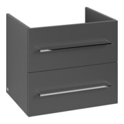 V&B Avento Meuble sous lavabo 58x51,4x48cm, 2 tiroirs, wd, G vc gl., graph.