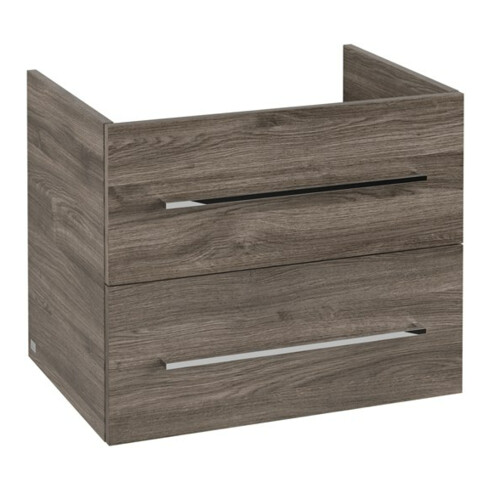 V&B Avento Meuble sous lavabo 63x51,4x48 cm, 2 portes, wd, G vc gl., st. Oa