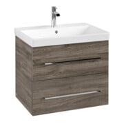 V&B Avento Meuble sous lavabo 63x51,4x48 cm, 2 portes, wd, G vc gl., st. Oa-4