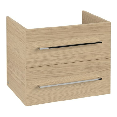 V&B Avento Meuble sous lavabo 63x51,4x48cm, 2 tiroirs, wd, G vc gl., Nord Oa