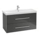 V&B Avento Meuble sous lavabo 78x51,4x48 cm, 2 portes, wd, G vc gl., graph.-1