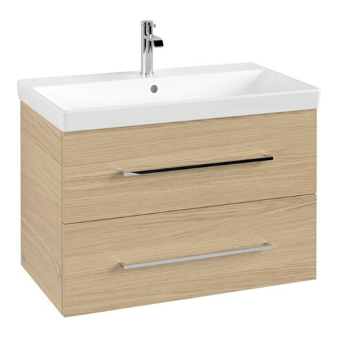 V&B Avento Meuble sous lavabo 78x51,4x48 cm, 2 tiroirs, wd, G vc gl., Nord Oa