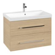 V&B Avento Meuble sous lavabo 78x51,4x48 cm, 2 tiroirs, wd, G vc gl., Nord Oa
