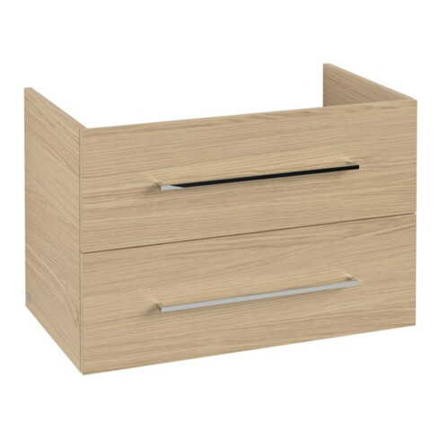 V&B Avento Meuble sous lavabo 78x51,4x48 cm, 2 tiroirs, wd, G vc gl., Nord Oa