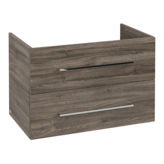 V&B Avento Meuble sous lavabo 78x51,4x48 cm, 2 tiroirs, wd, G vc gl., st. Oa