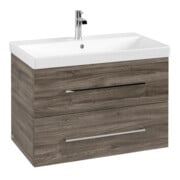 V&B Avento Meuble sous lavabo 78x51,4x48 cm, 2 tiroirs, wd, G vc gl., st. Oa-3