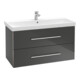 V&B Avento Meuble sous lavabo 78x51,4x48cm, 2 tiroirs, wd, G vc g, volc bla-1