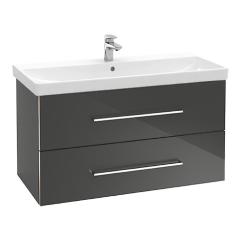 V&B Avento Meuble sous lavabo 78x51,4x48cm, 2 tiroirs, wd, G vc g, volc bla