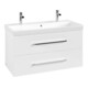 V&B Avento Meuble sous lavabo 98x51,4x48cm, 2 tiroirs, blanc Bri-1