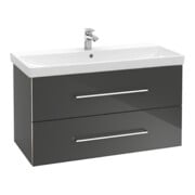 V&B Avento Meuble sous lavabo 98x51,4x48cm, 2 tiroirs, wd, G vc gl., graph.