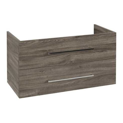 V&B Avento Meuble sous lavabo 98x51,4x48cm, 2 tiroirs, wd, G vc gl., st. Oa
