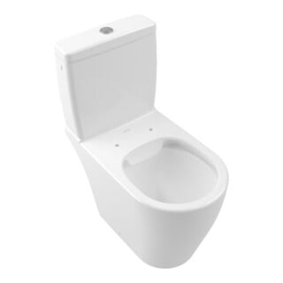 V&B AVENTO WC profond combiné 37x64 cm, DirectFlush, à poser, blanc