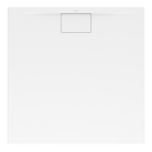 V&B Bac à douche Architectura Metalrim 80x80x1,5cm, anthracite