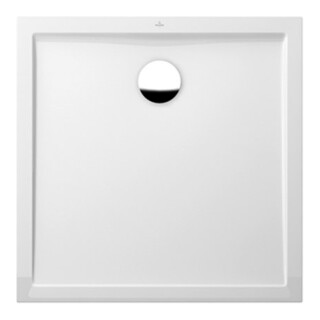 V&B Bac à douche FUTURION FLAT 90x90x1,7 cm, blanc