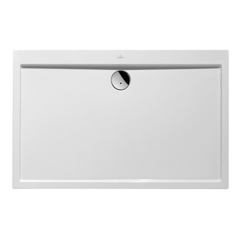 V&B Bac à douche rectangulaire Subway 140x90x3,5 cm, blanc