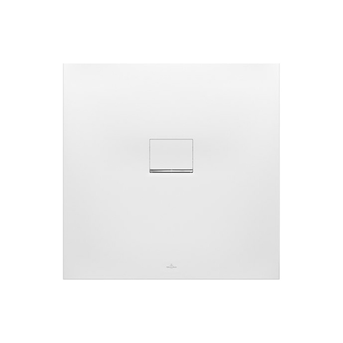 V&B Bac à douche Squaro Infinity 100x100x4 cm, blanc brillant, uni, encastrable