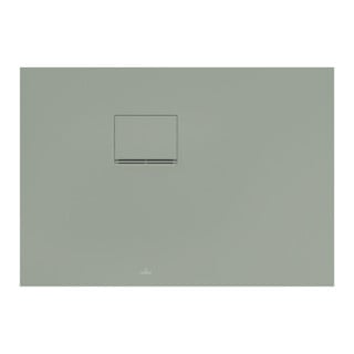 V&B Bac à douche Squaro Infinity 100x70x4cm, avec grille, installation d'angle gauche, verre transparent