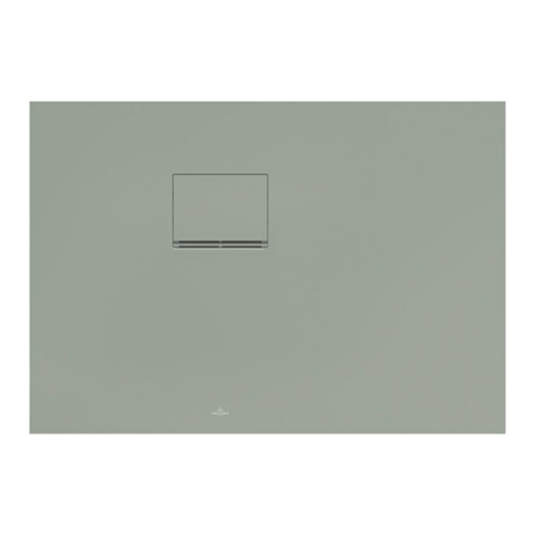 V&B Bac à douche Squaro Infinity 100x70x4cm, avec grille, installation d'angle gauche, verre transparent