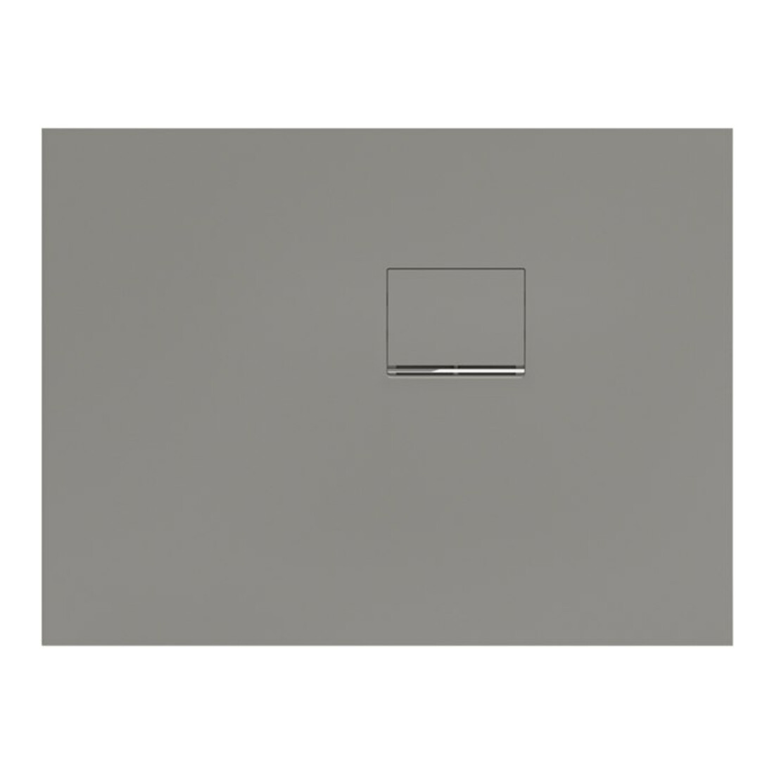 V&B Bac à douche Squaro Infinity 100x75x4cm, gris, angle, installation contre mur droite