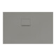 V&B Bac à douche Squaro Infinity 110x70x4 cm, gris, angle encastré gauche contre mur-1